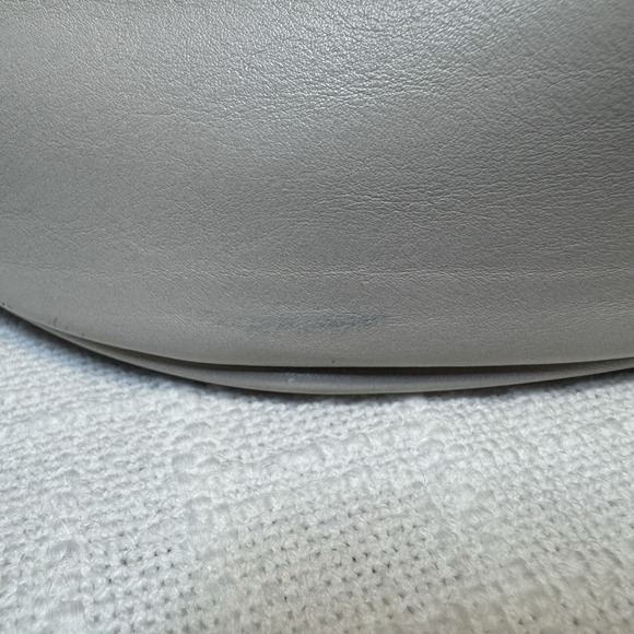 Dooney & Bourke Florentine Vacchetta Small Pocket Satchel Gray Italian Leather - Picture 9 of 16